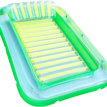 Inflatable Lounge Chair with Headrest & Cup Holders | Comfortable Pool Lounger Float for Ultimate Summer Relaxation 3