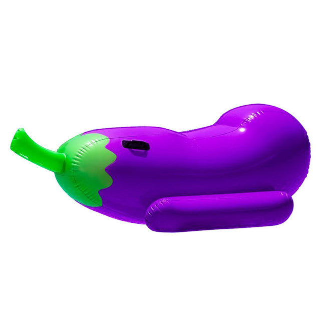 Inflatable Lounger Float | Ergonomic Eggplant Design for Ultimate Relaxation in Pool or Beach 0