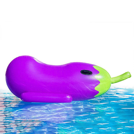 Inflatable Lounger Float | Ergonomic Eggplant Design for Ultimate Relaxation in Pool or Beach 3