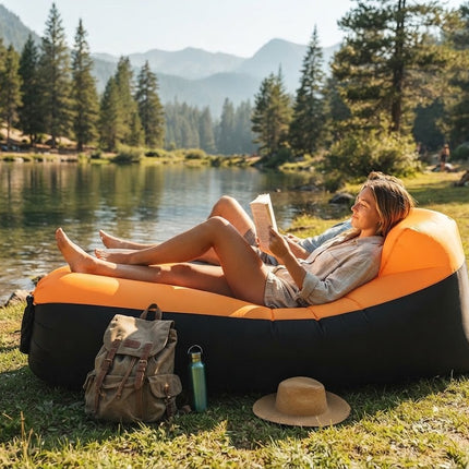 AirRelax | Inflatable Air Sofa with Ergonomic Design & No Pump Required | Perfect for Indoor & Outdoor Comfort_00