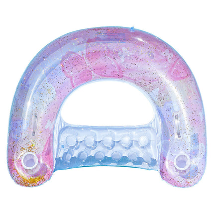 Inflatable Pool Chair | Mesh Lounge Float with Ergonomic Design | Comfortable Relaxation for Poolside Fun 13