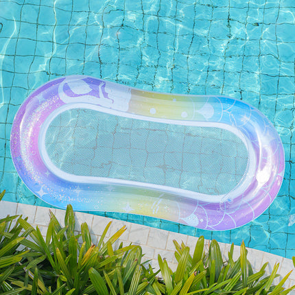 Inflatable Pool Chair | Mesh Lounge Float with Ergonomic Design | Comfortable Relaxation for Poolside Fun 3