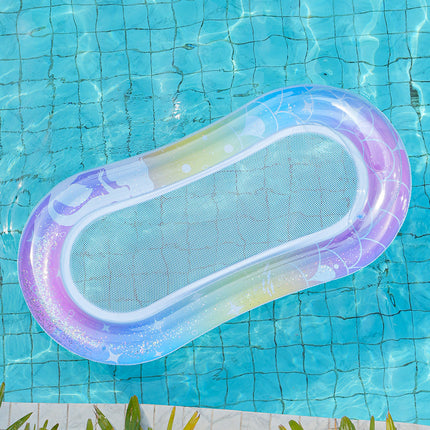 Inflatable Pool Chair | Mesh Lounge Float with Ergonomic Design | Comfortable Relaxation for Poolside Fun 5
