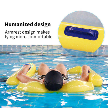 Inflatable Pool Float Hammock with Double Lock Inflation | Comfortable and Portable Floaties for Relaxation 4