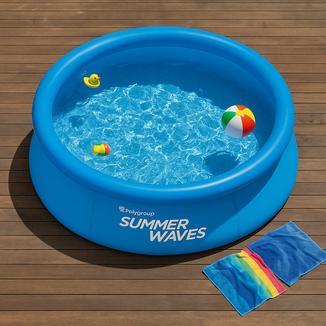 Inflatable Pool | Easy Setup with Filter Pump | Spacious Family Fun for Summer Enjoyment 0