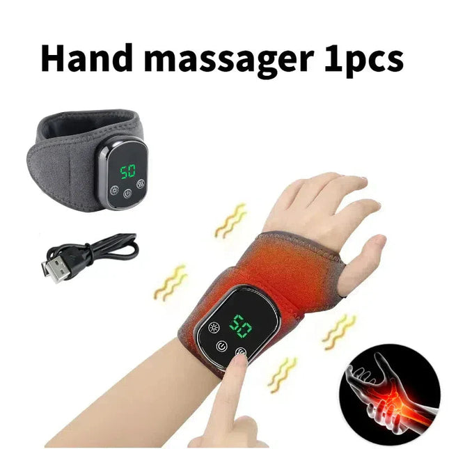 Infrared Hot Compress Ankle Massager with 5 Heating Levels & Adjustable Vibration for Pain Relief 0