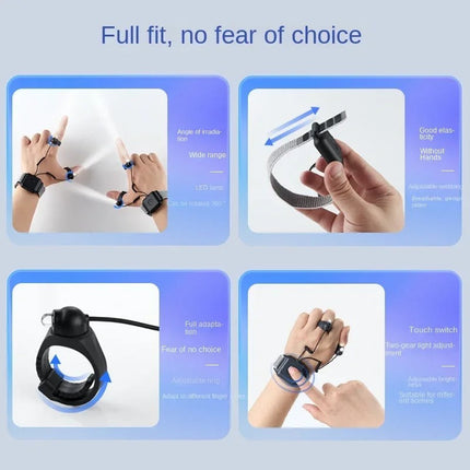 Innovative Hands-Free Ring Flashlight with Rechargeable Battery | Perfect for Camping and Repairs 4