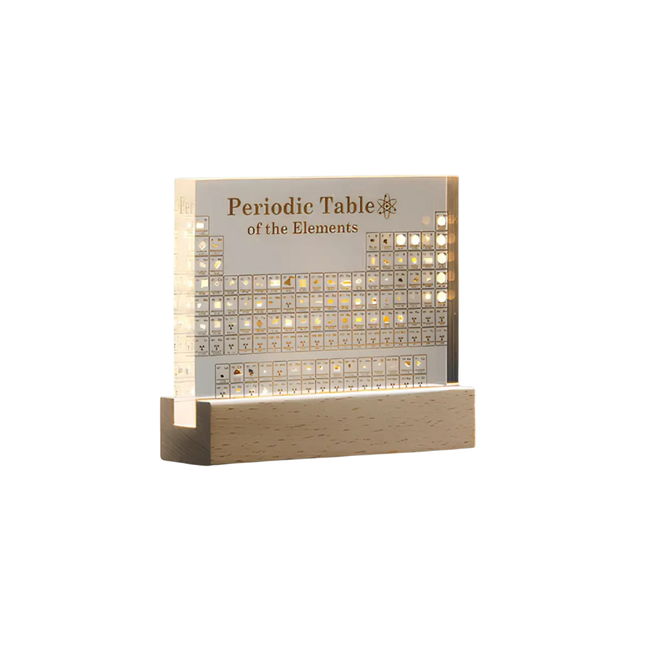 Innovative Periodic Table Display with Real Elements & Integrated Lighting | Stunning Decor for Scientific Enthusiasts 1