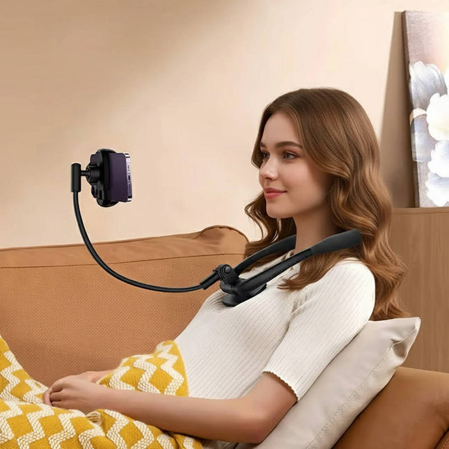 Innovative Phone Holder | Adjustable Cell Phone Stand with 360-Degree Rotation | Comfortable Neck and Desk Use 0
