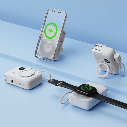 Innovative Portable Wireless Charging Unit with MagSafe Technology | Compact Design for Effortless Charging 2