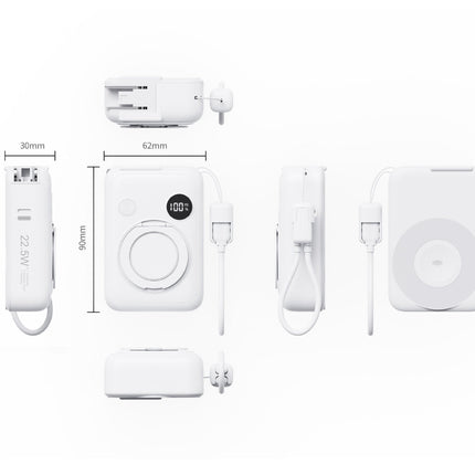 Innovative Portable Wireless Charging Unit with MagSafe Technology | Compact Design for Effortless Charging 8