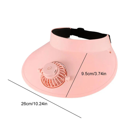 Innovative Sun Visor Hat with Solar Cooling Fan for Ladies - Lightweight & Adjustable for Ultimate Comfort Outdoors 2
