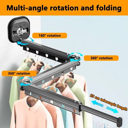 Innovative Wall-Mounted Laundry Drying Rack with 540° Folding Design | Space-Saving Solution for Efficient Drying 2