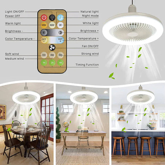 Innovative | Low Profile Ceiling Fan with Light & Remote Control | Modern Design for Versatile Cooling 1