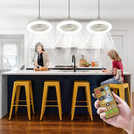 Innovative | Low Profile Ceiling Fan with Light & Remote Control | Modern Design for Versatile Cooling 2