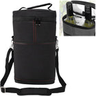 Insulated Wine Tote Bag for 2 Bottles with Adjustable Strap | Durable Canvas Carrier for Safe Travel 0