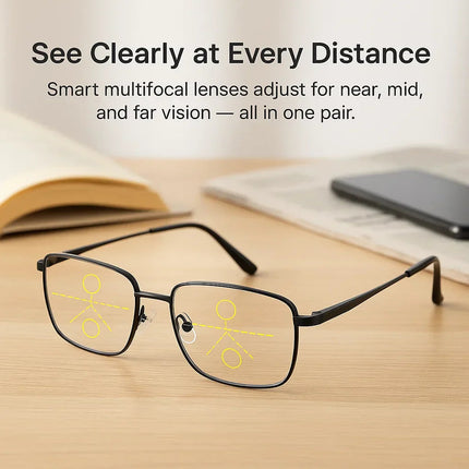 Intelligent Progressive Glasses | Cutting-Edge Lenses for All-Day Clarity | Versatile Vision Solution 2