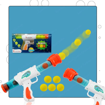 Interactive Air Pressure Shooting Game with 5 Soft EVA Balls | Safe Indoor & Outdoor Fun for Kids 2