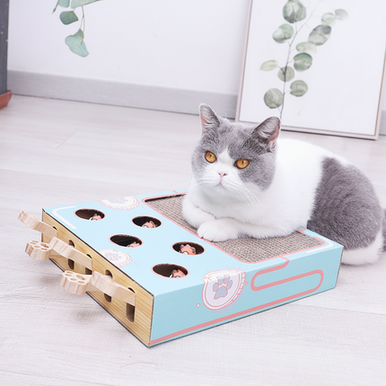 Interactive Cat Scratcher Playground | 3-in-1 Design for Climbing & Play 0