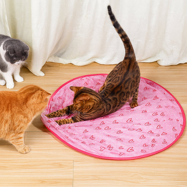 Interactive Cat Toy Play Mat with Chase Ball for Engaging Fun 1