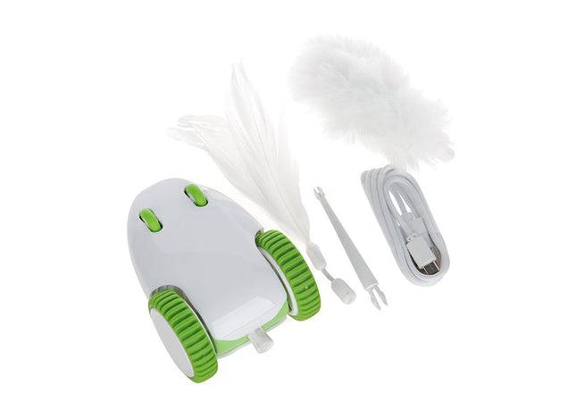 Interactive Cat Toy | Automatic Feather Wand with Realistic Movement | Engaging Playtime for Cats 0