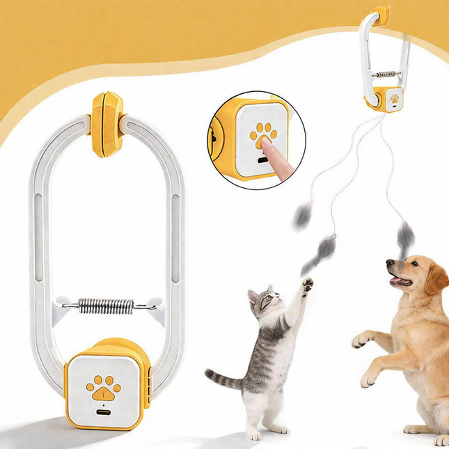 Interactive Cat Toy | USB Rechargeable Electronic Teaser with Mice Attachments for Active Play 0