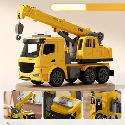 Interactive Crane Truck Toy | Lights & Sounds with Movable Parts | Engaging Play for Skill Development 2