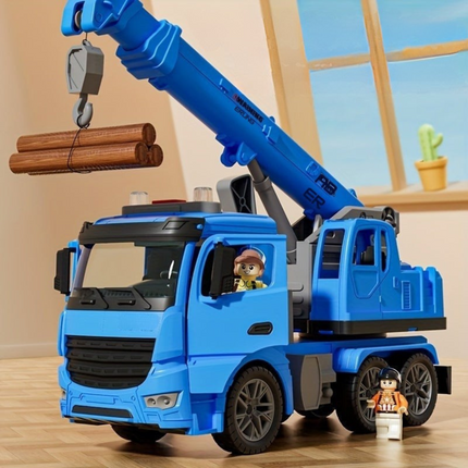 Interactive Crane Truck Toy | Lights & Sounds with Movable Parts | Engaging Play for Skill Development 4