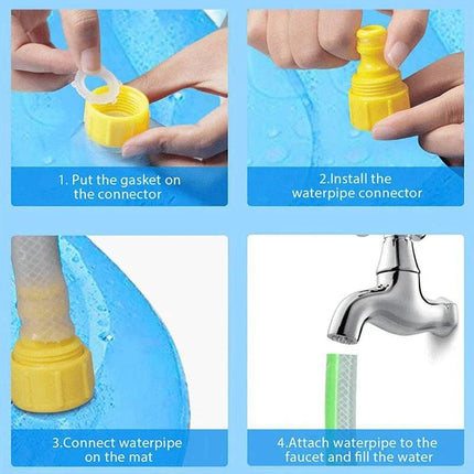Interactive Dog Splash Pad with Built-in Sprinklers | Durable Water Mat for Cooling Fun on Hot Days 3