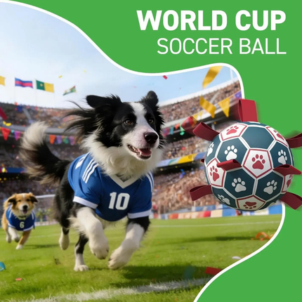 Interactive Dog Toy | Durable Soccer Ball with Mesh Rope Grip | Fun for Outdoor Play 1