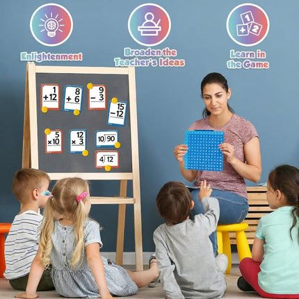 Interactive Math Learning Toy Set | Silicone Board & Flashcards for Fun Skill Building 4