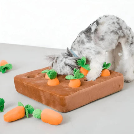 Interactive Plush Dog Toy Set | 12 Sniff-and-Seek Carrots for Engaging Playtime 1