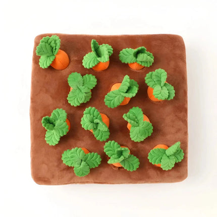 Interactive Plush Dog Toy Set | 12 Sniff-and-Seek Carrots for Engaging Playtime 3