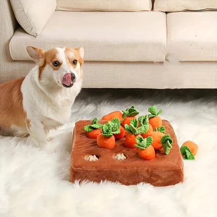 Interactive Plush Dog Toy Set | 12 Sniff-and-Seek Carrots for Engaging Playtime 6