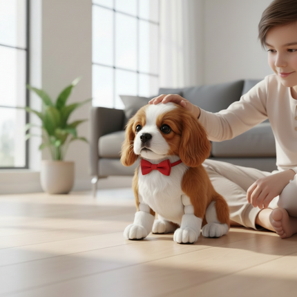Interactive Plush Dog Toy | Realistic Moving Puppy with Touch Response | Soft Companion for Kids 7