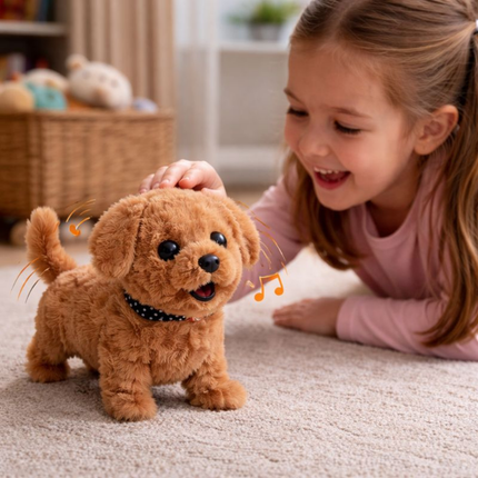 Interactive Plush Puppy Toy | Realistic Walking Robot Dog with Barking Sounds | Engaging Indoor Play for Kids 4