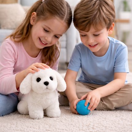Interactive Plush Toy Puppy with Walking & Barking Features | Engaging Companion for Kids 4