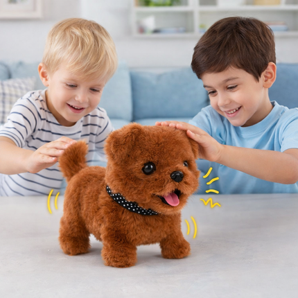 Interactive Puppy Robot Plush Toy with Realistic Movement | Engaging Companion for Kids 1