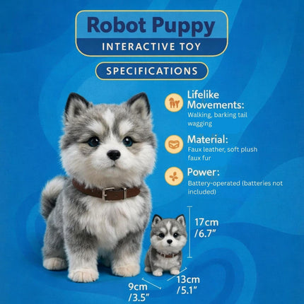 Interactive Robot Dog Toy | Walking Puppy with Tail Wagging Action | Perfect Companion for Kids 2