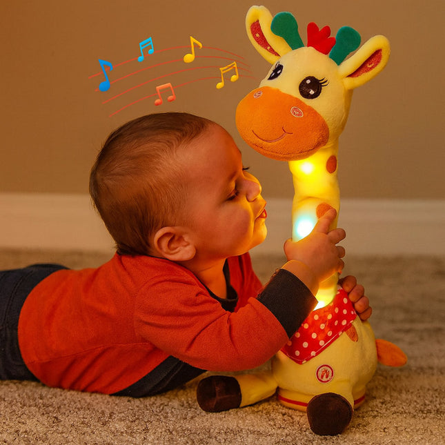 Interactive Singing Giraffe Plush Toy with Nursery Rhymes & Speech Mimicry | Engaging Musical Companion for Early Childhood Development 1