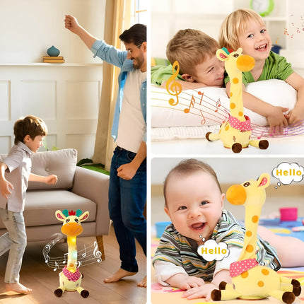 Interactive Singing Giraffe Plush Toy with Nursery Rhymes & Speech Mimicry | Engaging Musical Companion for Early Childhood Development 5
