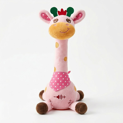 Interactive Singing Giraffe Plush Toy with Nursery Rhymes & Speech Mimicry | Engaging Musical Companion for Early Childhood Development 9