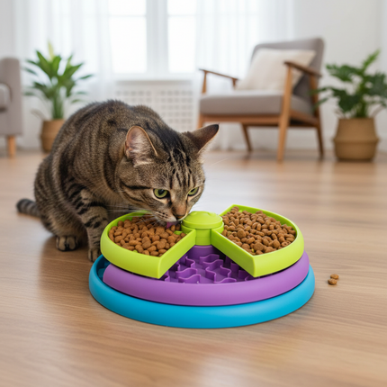 Interactive Slow Feeder Dog Bowl | Multi-Level Design for Healthy Eating 3