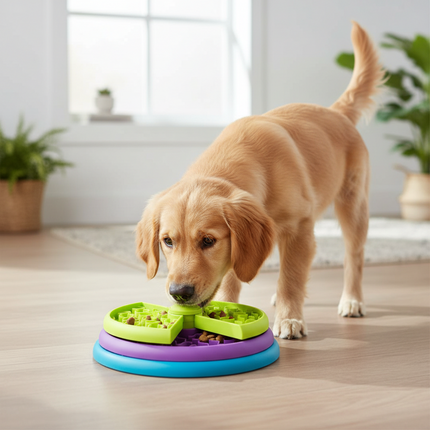 Interactive Slow Feeder Dog Bowl | Multi-Level Design for Healthy Eating 4