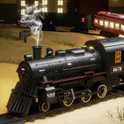 Interactive Train Set | Battery-Powered Electric Locomotive with Lights & Sounds | Realistic Steam Effects for Endless Fun 0
