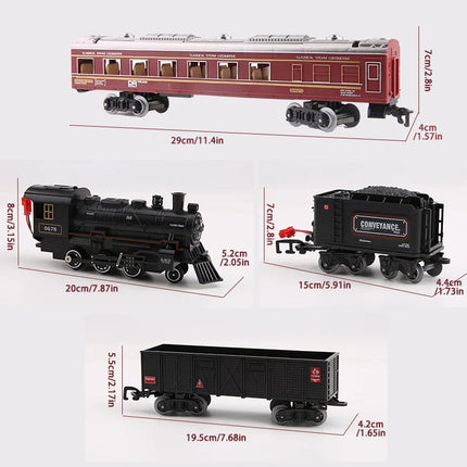 Interactive Train Set | Battery-Powered Electric Locomotive with Lights & Sounds | Realistic Steam Effects for Endless Fun 6
