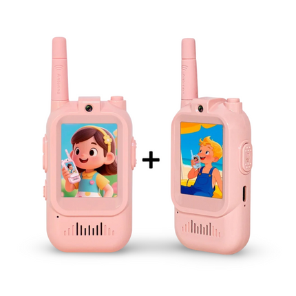 Interactive Video Walkie Talkie Toy with Rechargeable Battery | Fun Communication for Kids 0