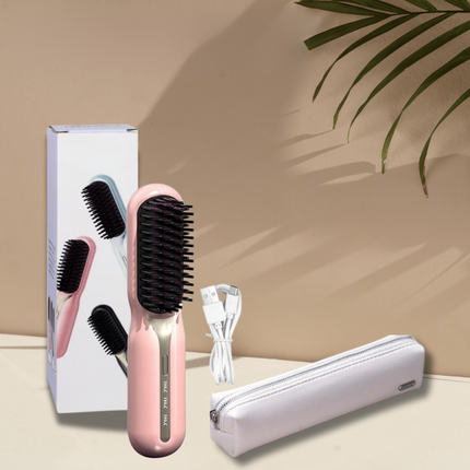 Cordless Curling Brush, Hair Straightening Brush for All Hair Types – image 9