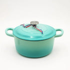 Enameled Cast Iron Pot with Lid, Cast Iron Dutch Oven, Induction Compatible Pot, Soup Pot for Stew, Cast Iron Cookware