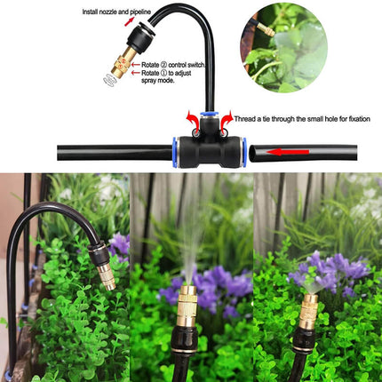 Irrigation Pro | Drip Irrigation System with Adjustable 360° Nozzles | Flexible Hose for Precise Watering in Gardens 3